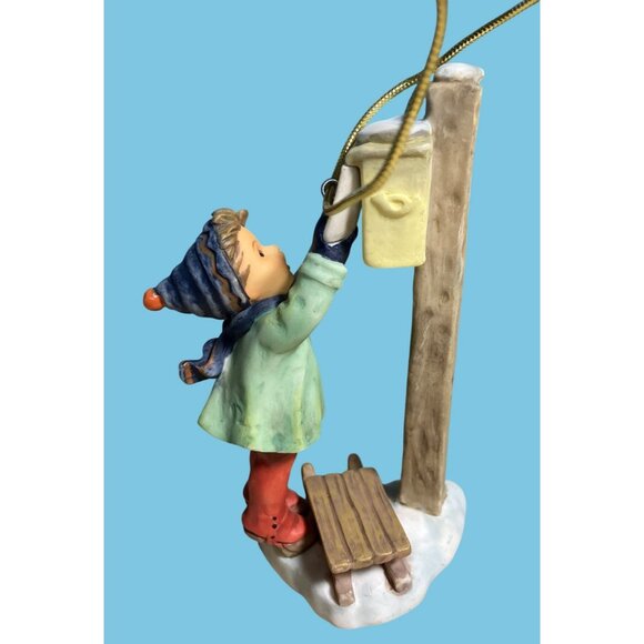 M.J. Hummel Goebel Christmas Ornament "Mail For Santa" Vintage - Picture 5 of 13